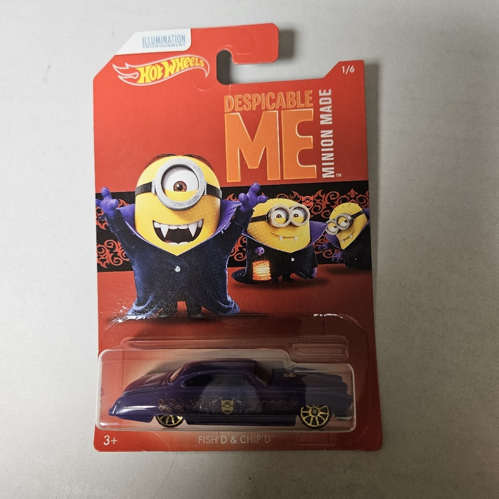 Hot Wheels Despicable Me‎ Fish’D & Chip’D Car Figure *1/6*
